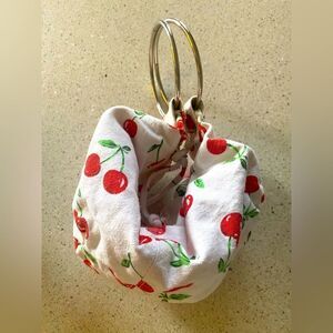 Women’s foldable cherry purse